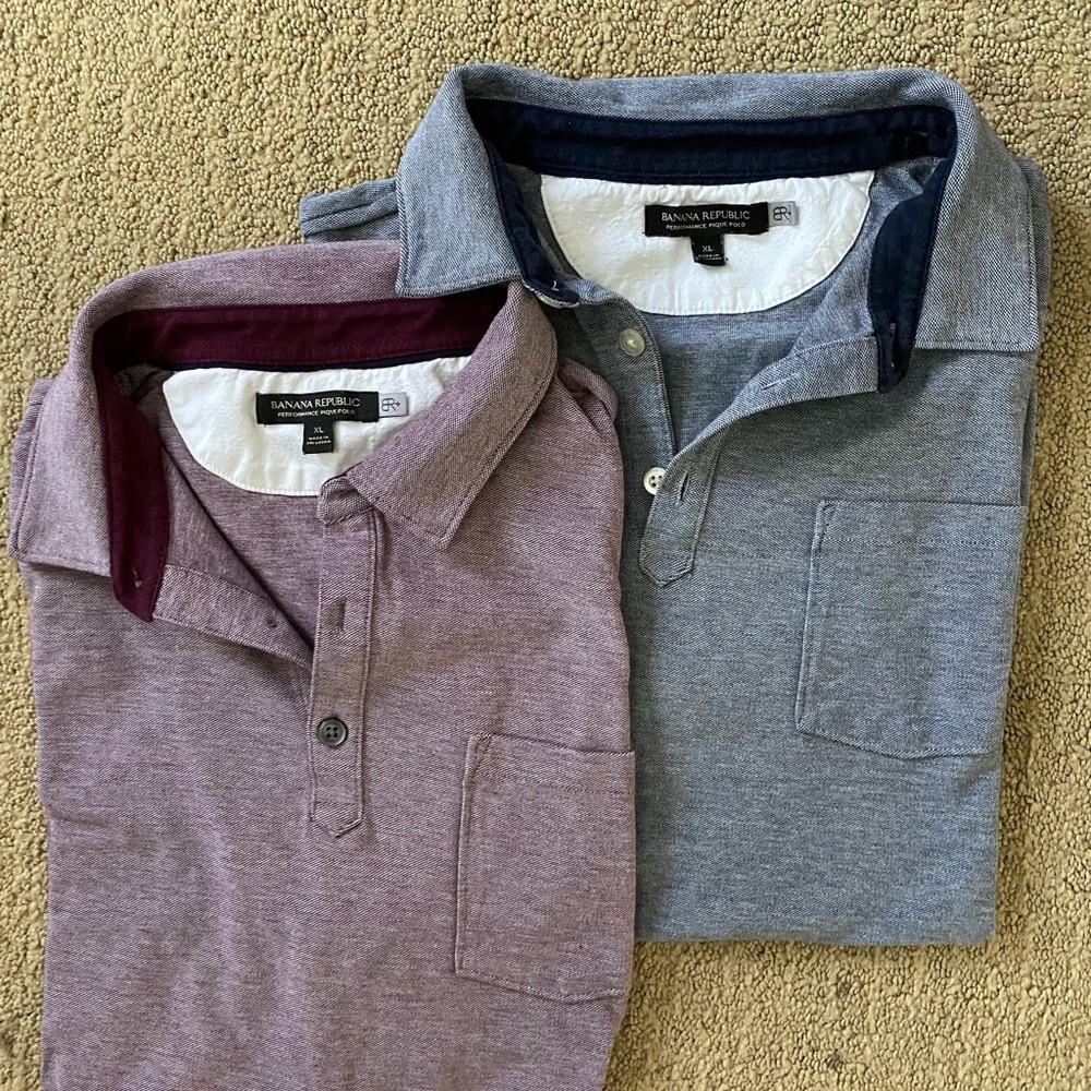 Banana Republic - performance pique polo - set of 2, XL